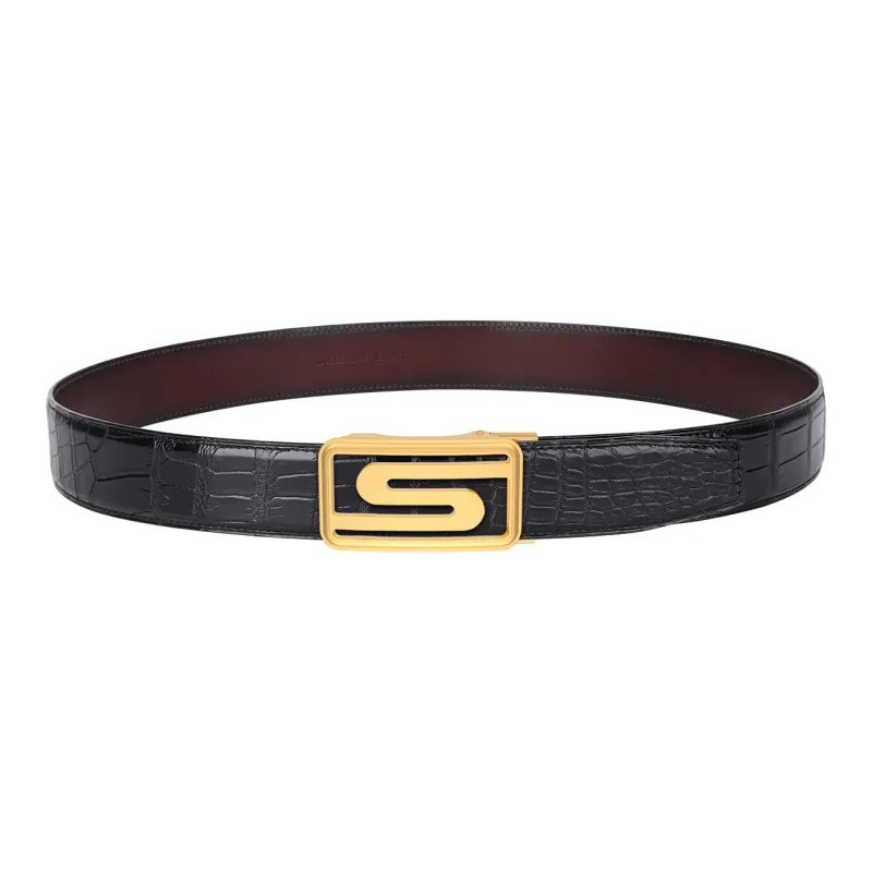 CATELLES Premium Crocodile Leather Leather Belts Men's Width  3.5cm-11