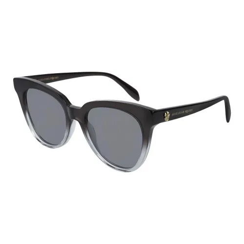 Alexander McQueen Plastic Irregular Shape Sunglasses Women's Gray