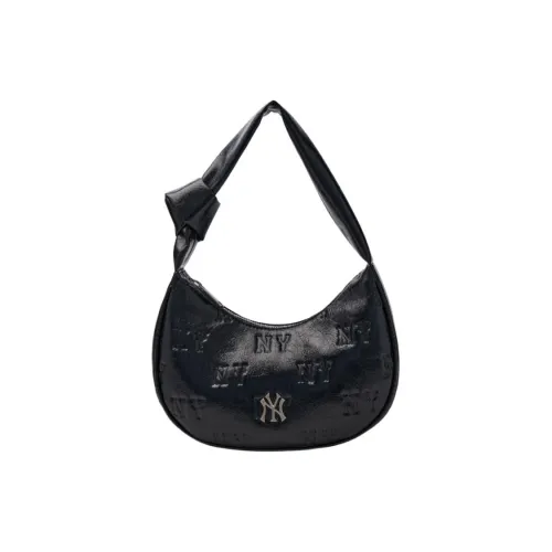 MLB MONOGRAM New York Yankees Synthetic Leather Hobo Bag, Handbag Women's Black