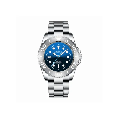 ROERDUM Voyager Collection Ghost King Mechanical Movement Steel Strap Watch Men's Watches Blue Dial