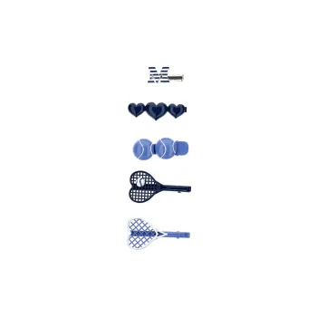MONNALISA Tennis motif Hair Clips Set Of Four