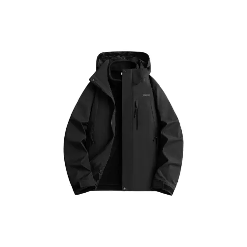 FUERZA Water-Resistant Windproof Wear-Resistant Water-Repellent Rainproof Windbreaker Jacket Unisex