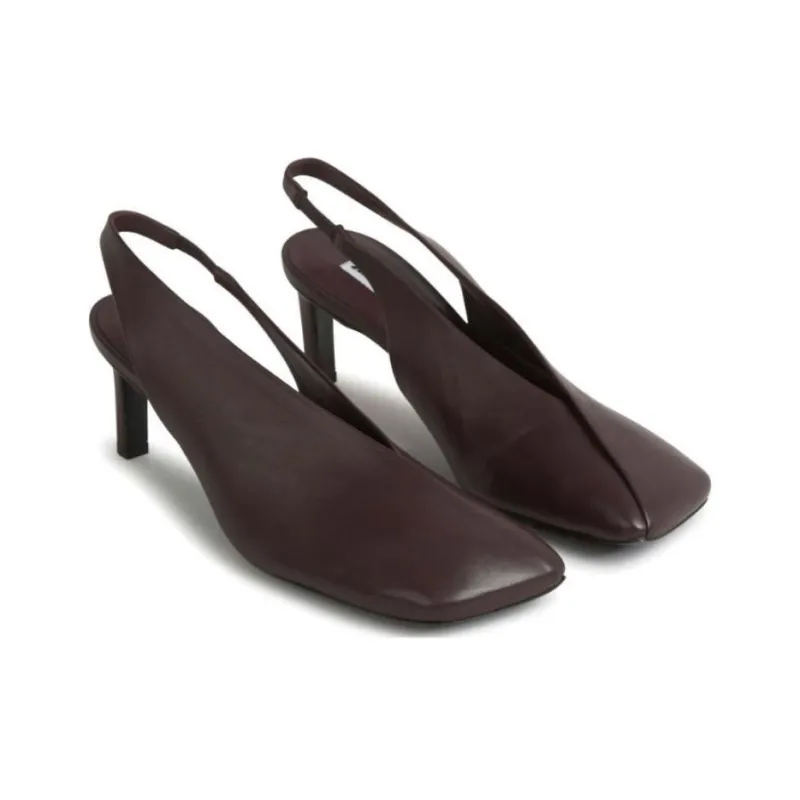 JIL SANDER Slim Heel High Heels 7cm Women's Brown-2