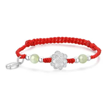 KADER Bracelets Pale Greenish White Jade Women's