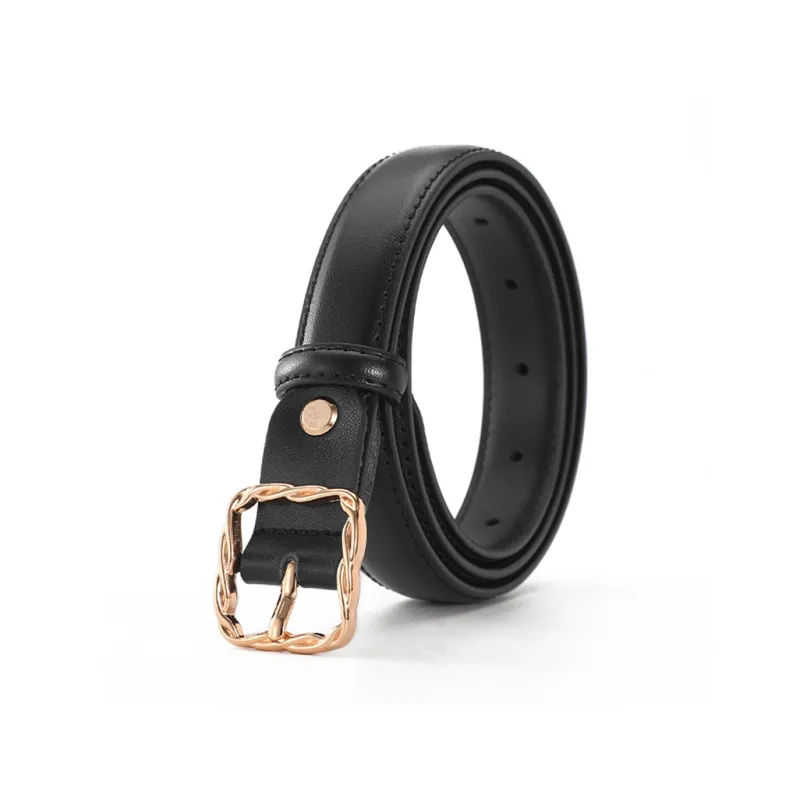 AOKANG Split Cow Leather Belts Women's Width 2.3CM-0