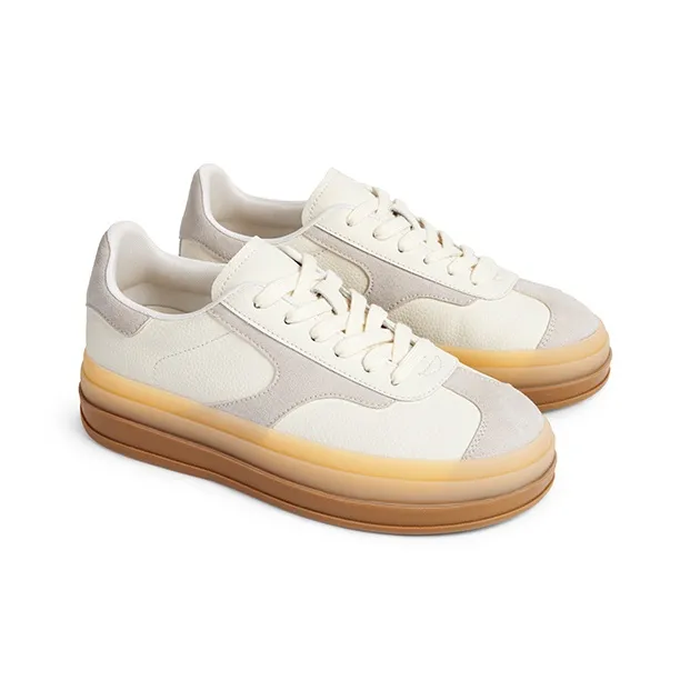 TOOMANYSHOES Creamy Custard Low-Top Skateboard Shoes Women's-6