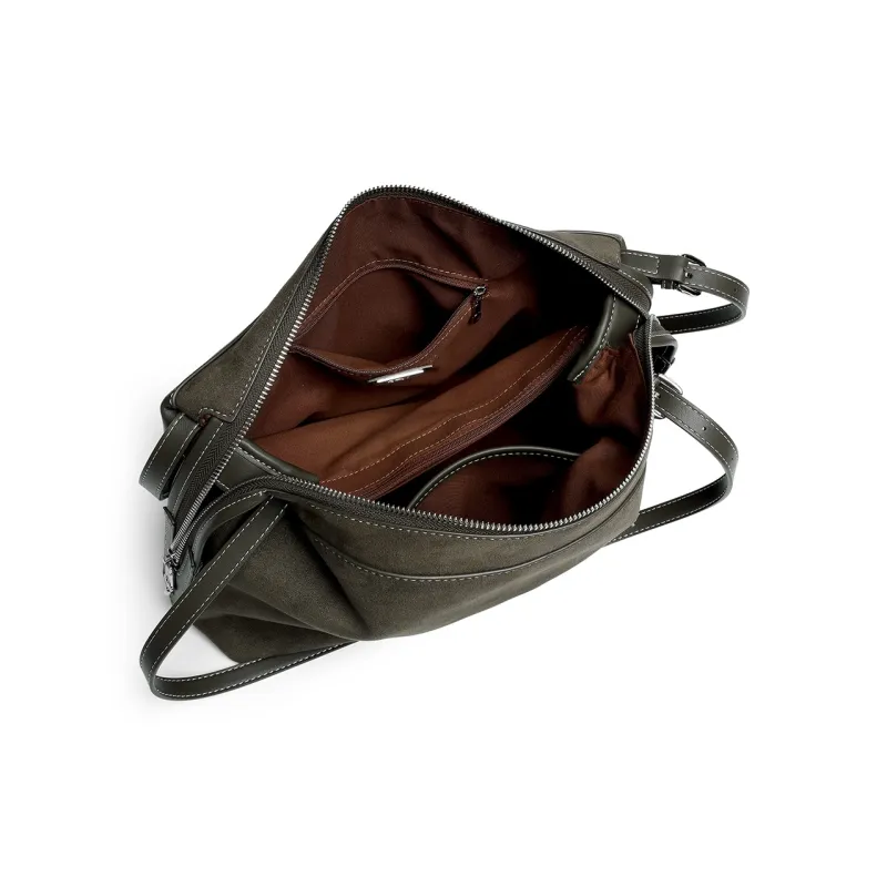 Mulinsen Polyurethane Crossbody Bag Shoulder Bag Women's Purple/Dark Green-14