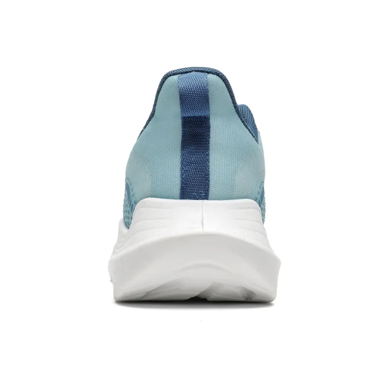 Warrior Lightweight Rebound Low Top Casual Training Long Distance Running Running Shoes Men's White Navy Blue-5