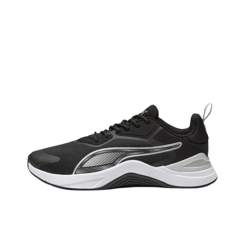 PUMA Infusion Anti-Slip Wear-Resistant Low-Top Training Shoes Men's Black White-0