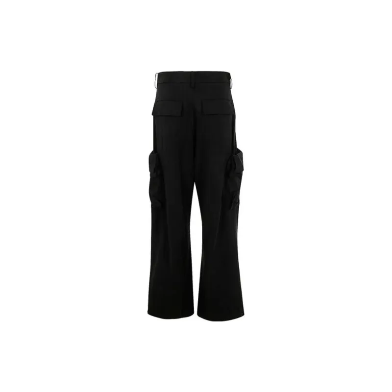 Y 3 Drawstring Wide Leg Cargo Trousers-1