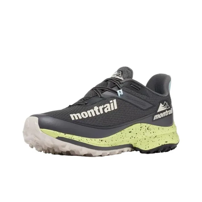 Columbia Montrail Slip-Resistant Low-Top Running Shoes Men's Dark Gray Napa Green-2