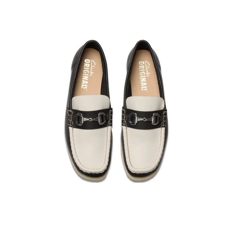 Clarks Originals WBLoafer HBIT Loafers Women's Black & White-2