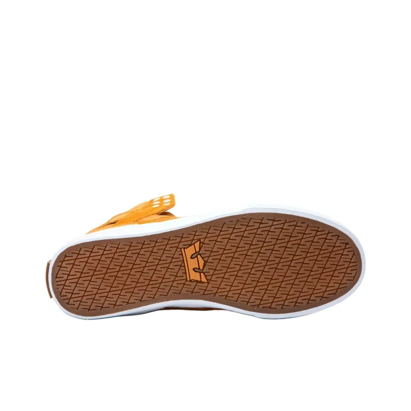 SUPRA Anti-Slip Wear-Resistant High-Top Skateboard Shoes Men's Brown-3