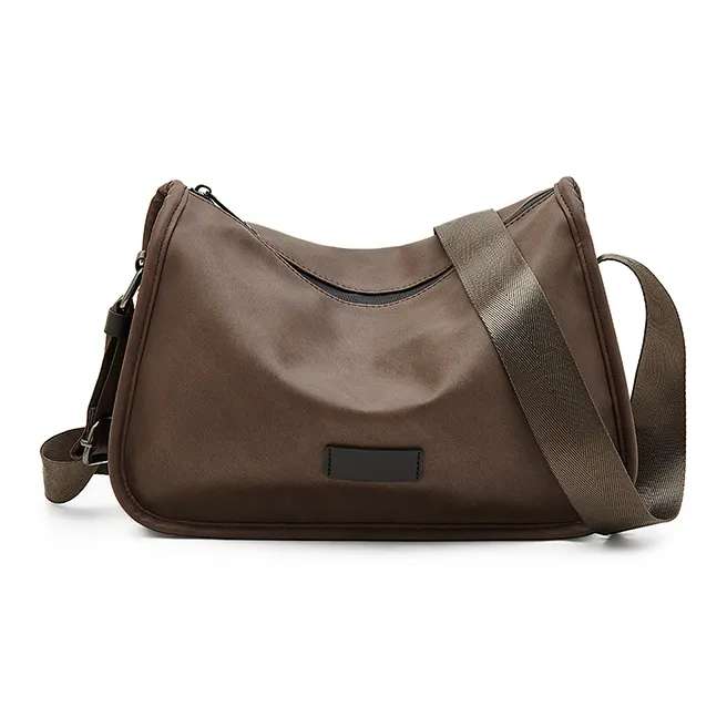 Old Man's Head Synthetic Leather Crossbody Bag Regular Men's Khaki-2
