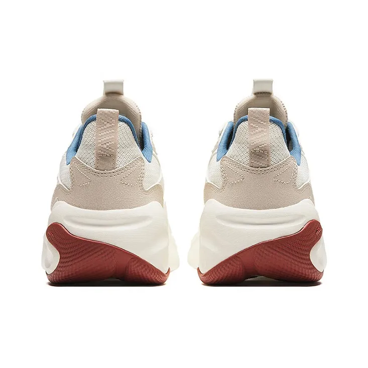 Anta Gravitation Cushioning, Abrasion Resistant, Height Increasing Low Top Chunky Sneakers Men's White-3