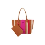 Peach Red Stripes