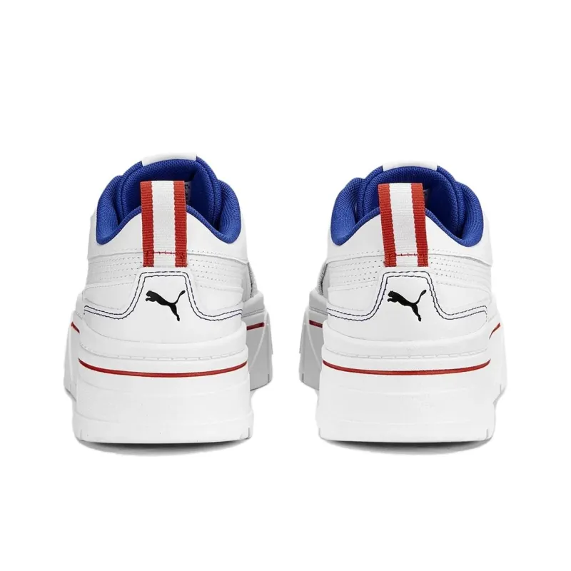 PUMA Maze Anti Slip Wear Resistant Low Top Skateboard Shoes Women's White-3