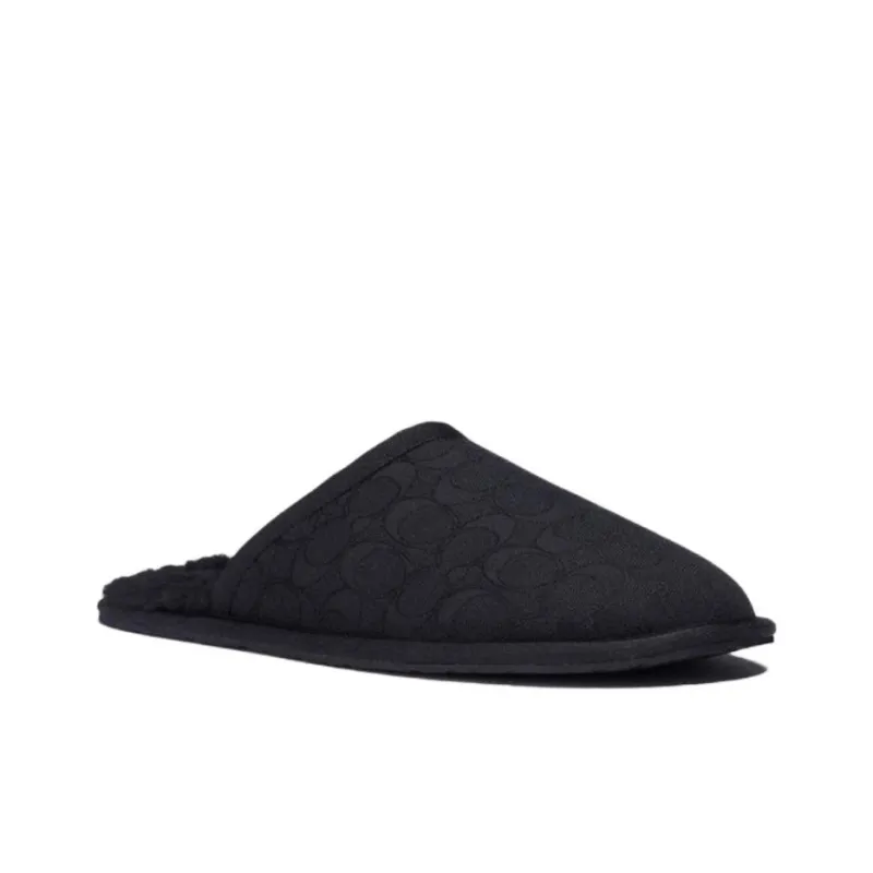 COACH Wrap toe Slippers Men's Black-2
