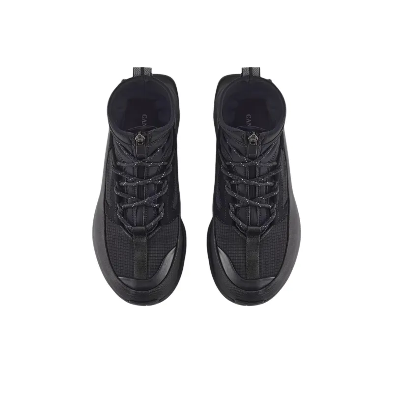 Canada Goose Glacier Trail High Top Casual Shoes Women's Black-3