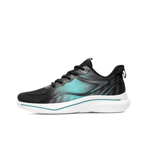 Warrior Breathable And Resilient Low Top Casual Training Long Distance Running Running Shoes Men's Black Green