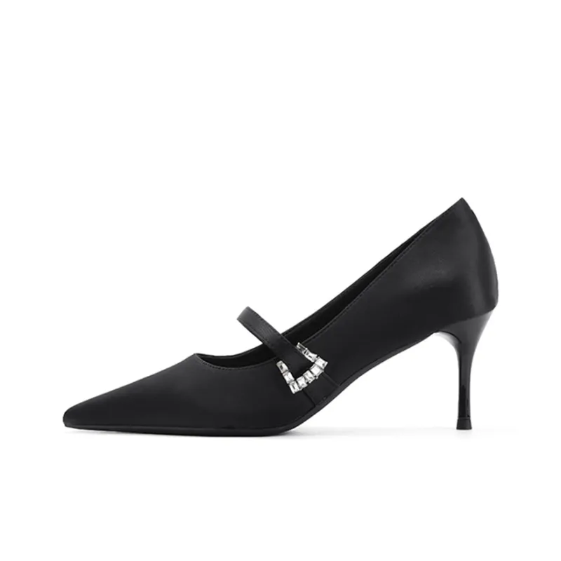 Ainer cat Slim Heel High Heels 7cm Women's-7
