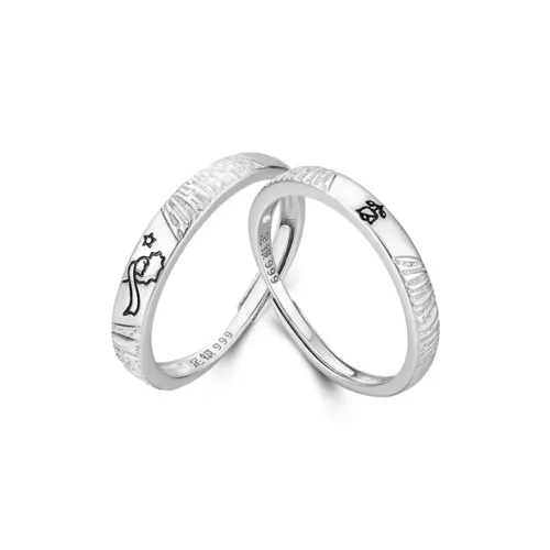 GLOIRE S999 Fine Silver Rings Unisex