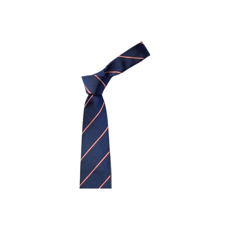 UNIQLO Mulberry Silk Ties Unisex Navy Blue-1