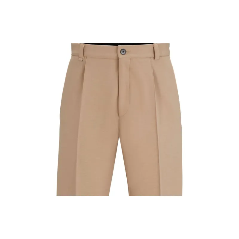 HUGO BOSS Modern Fit Trousers In Performance Stretch Jersey Casual Pants Men's Light Umber-4