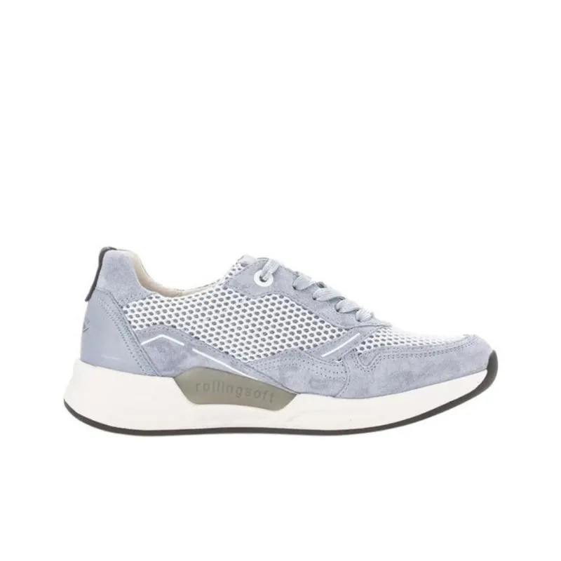Gabor Rollingsoft Low Top Casual Shoes Women's Blue-1