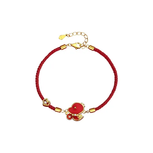 KADER 925 Sterling Silver Bracelets Women's Red