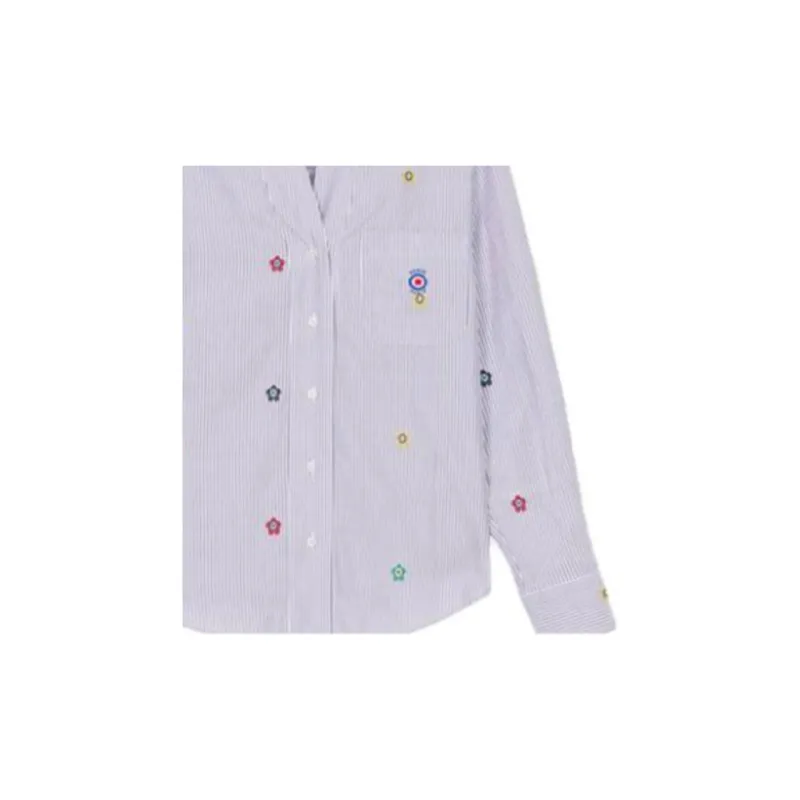 KENZO Target Striped Button Up Shirt-5