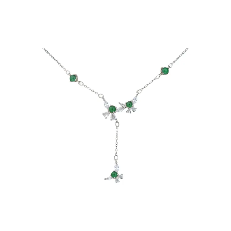 CUIYURIJI Ice Glutinous Jadeite Necklaces Women's-0