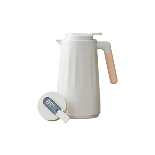 LUNNIFEIYA High-End Glass Liner For Home Use Large Capacity Smart Temperature Display Black Red Milk White Green 1000ML