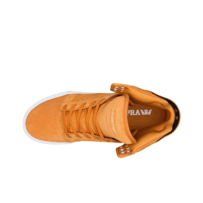 SUPRA Anti-Slip Wear-Resistant High-Top Skateboard Shoes Men's Brown-1