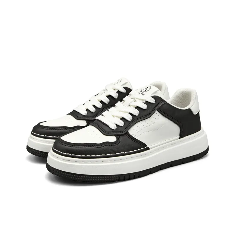 AOKANG Air Force One Series Skateboard Shoes Unisex Low Top White Black-2
