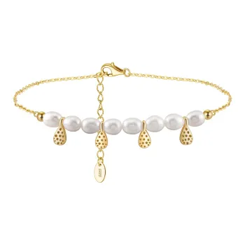 ZHENZHUAOMI Freshwater Pearl Anklets Women's