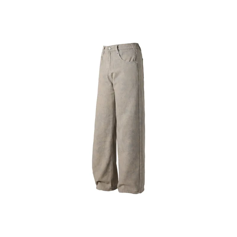 Classic Jeans Style Unisex Khaki Gray Tone-1