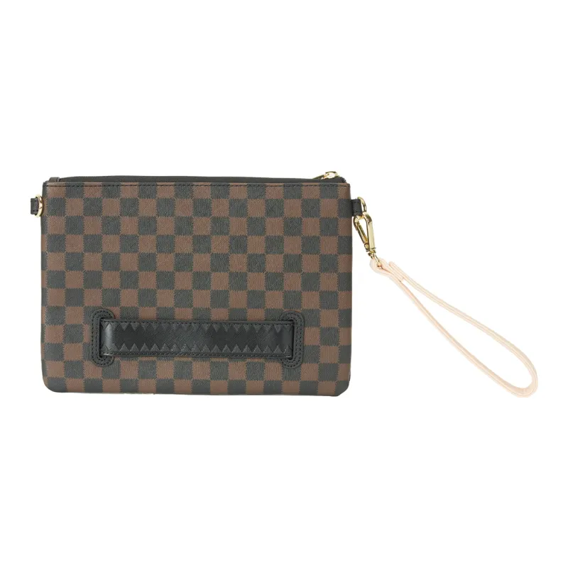 SPRAYGROUND PVC Clutch Regular Unisex Brown-4