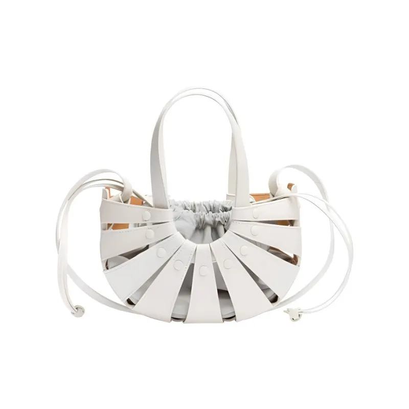 Bottega Veneta Leather Clutch Women's White-0