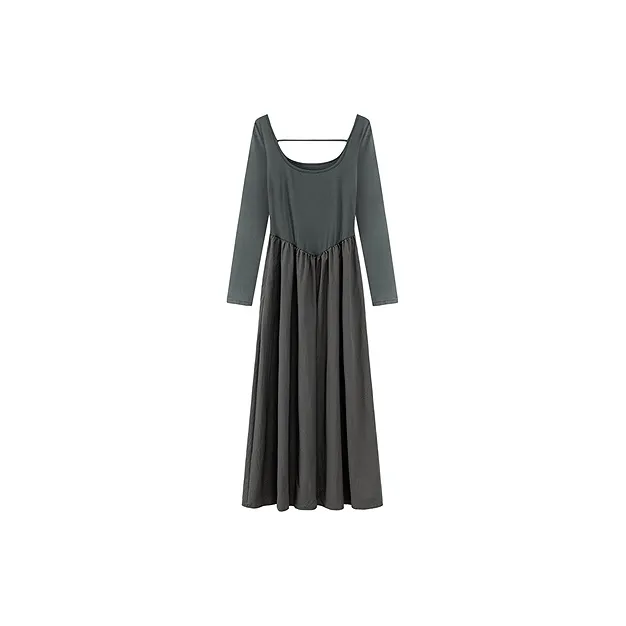 CHUU Long Sleeved Dresses Women's Carbon Gray-1
