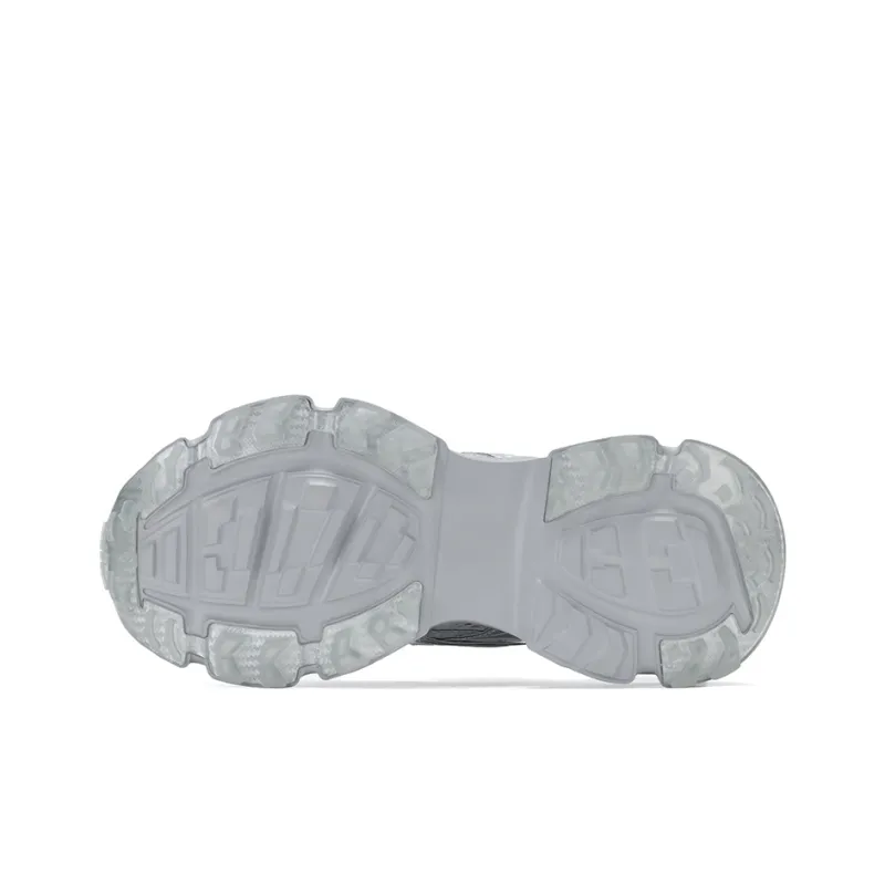 GG CC Chunky Sneakers Women's Low Top Silver/Ecru-4