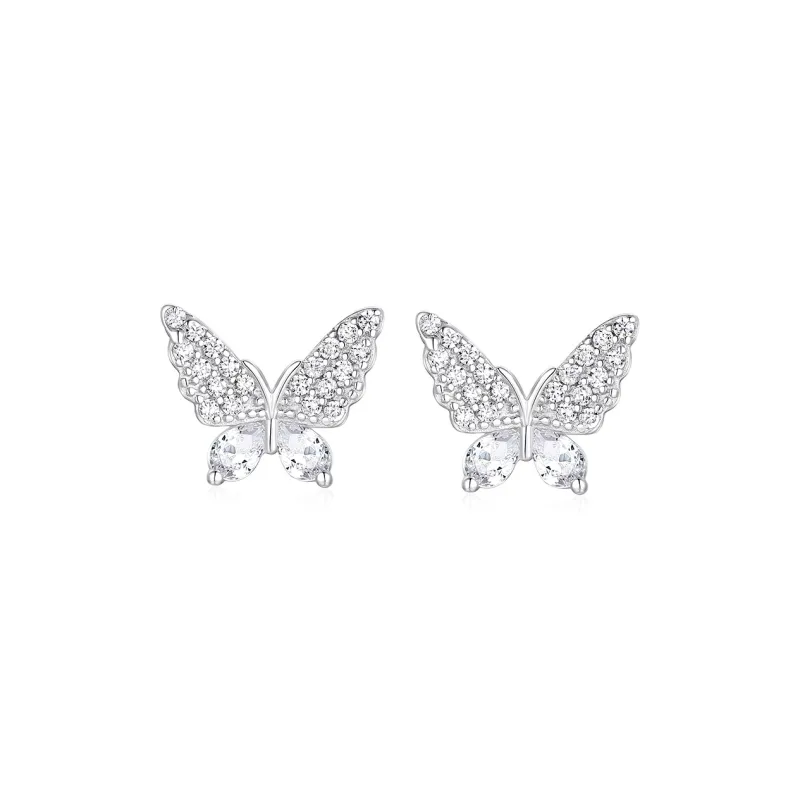 KADER 925 Sterling Silver Stud Earrings Women's Silver-0