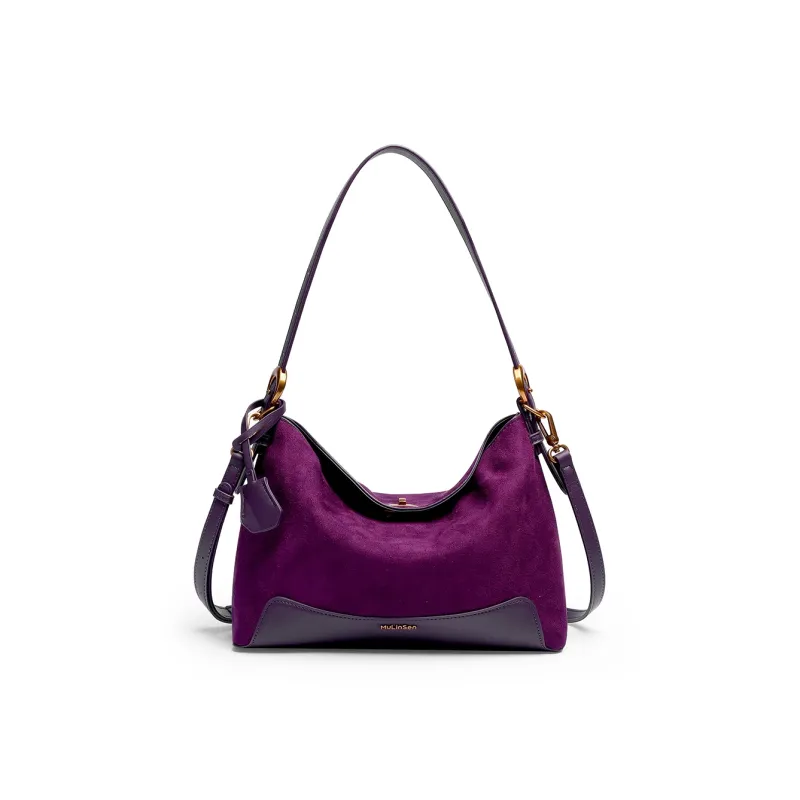 Mulinsen Polyurethane Crossbody Bag Shoulder Bag Women's Purple-0