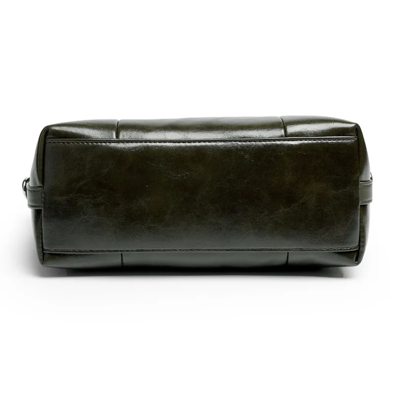 Mulinsen Polyurethane Shoulder Bag Crossbody Bag Handbag Women's Dark Green-6