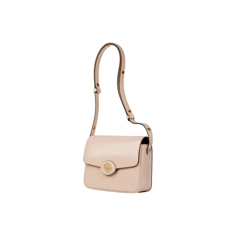 TORY BURCH Robinson Patent Leather Crossbody Bag Shoulder Bag Regular Women's Light Pink-1