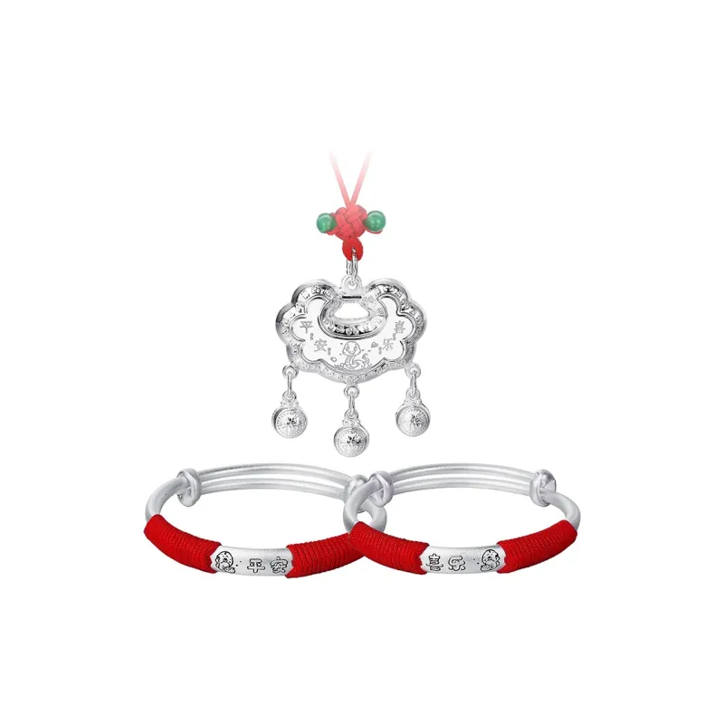 Ascending S999 Fine Silver Bangles Kids'-0
