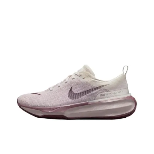 Nike Invincible 3 Anti-Slip Wear-Resistant Low-Top Casual Running Shoes Men's Light Pink