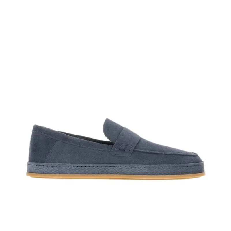 HOGAN Round Toe Slip On Loafers-1