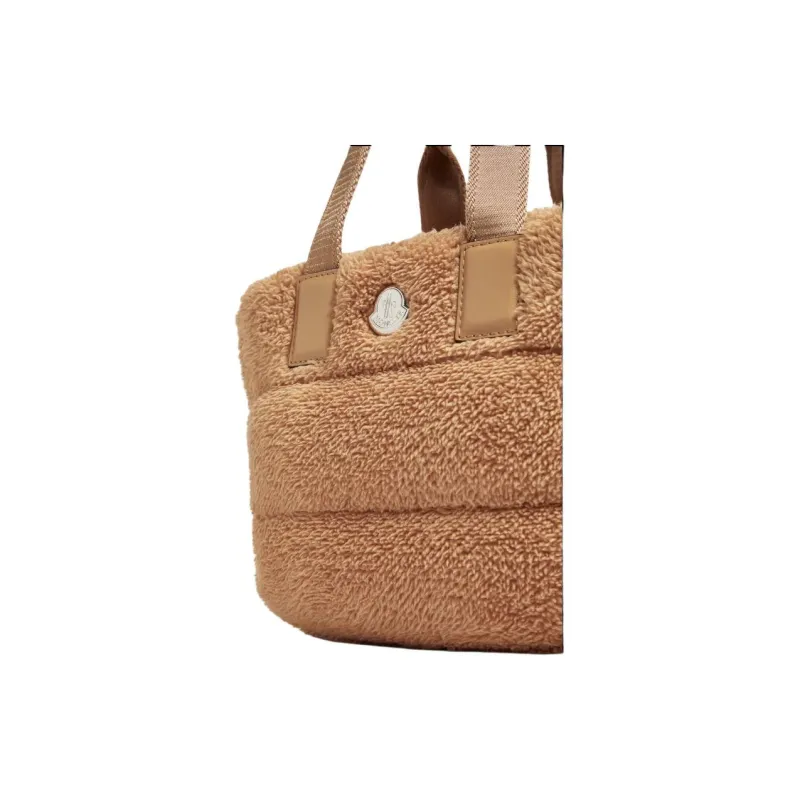 Moncler Nylon Tote Bag Shopping Bag Shoulder Bag Crossbody Bag Handbag Mini Women's Camel-3