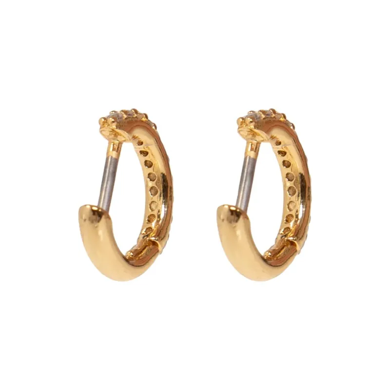 Kate Spade Tiny Twinkles Pavé Mini Hoop Earrings-1